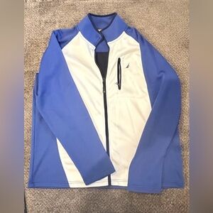 Nautica Men's Performance Jacket in Blue and White
